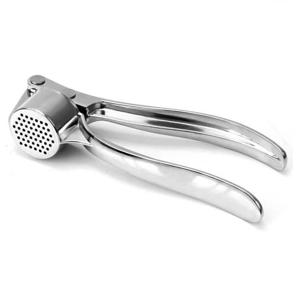 Professional Garlic Press, Robust Alloy, Silver Color, Easy to Clean, Kitchen