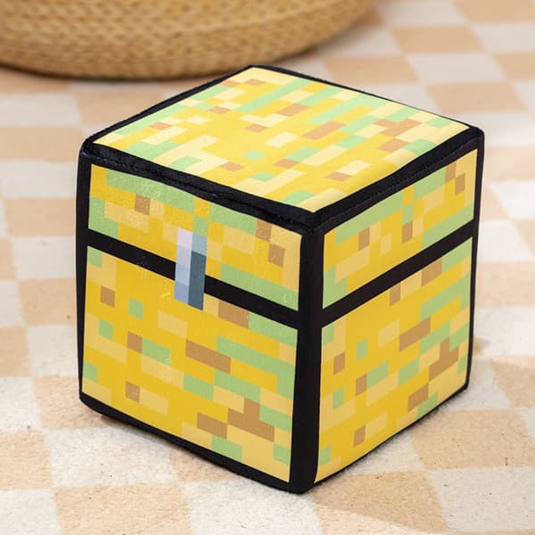 Minecraft blokk plysjpute, spilltilbehør, soppblokkboks, -Kiste