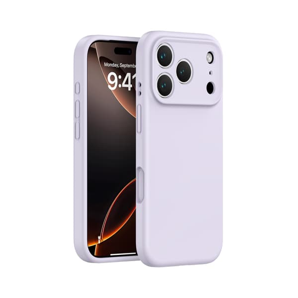 iPhone 17 Pro Case - Matte Black with Camera Protection - Durable and Stylish Protection Purple