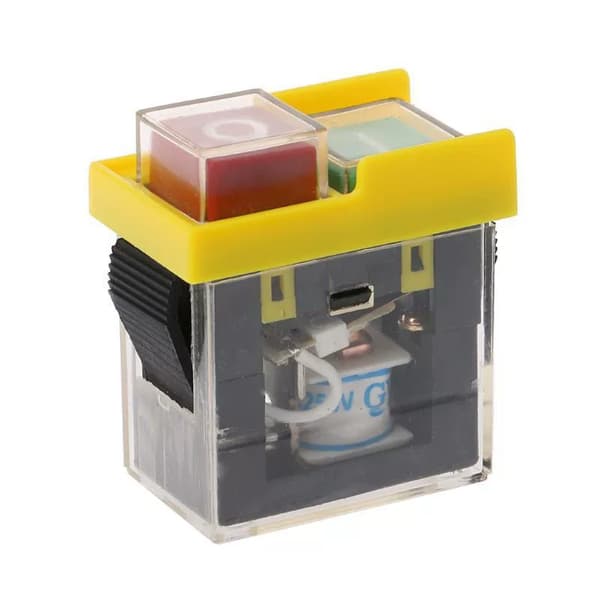 Kjd6 5e4 250v Waterproof Electromagnetic Switch Magnetic Start Button Power Off Protection Self-locking Switch Kjd20-hgbd