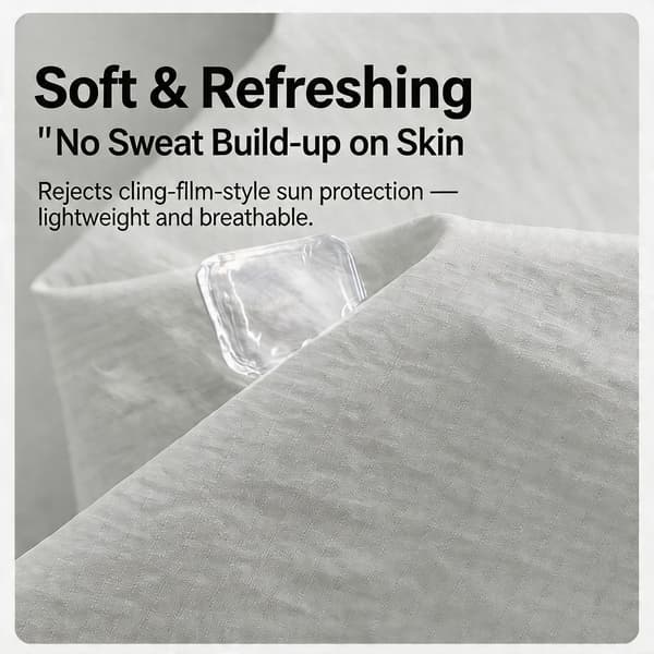 UPF50+ Sun Protection Jacket, Breathable Quick-Drying, UV-Resistant With Zipper (Apricot, 2XL) Apricot