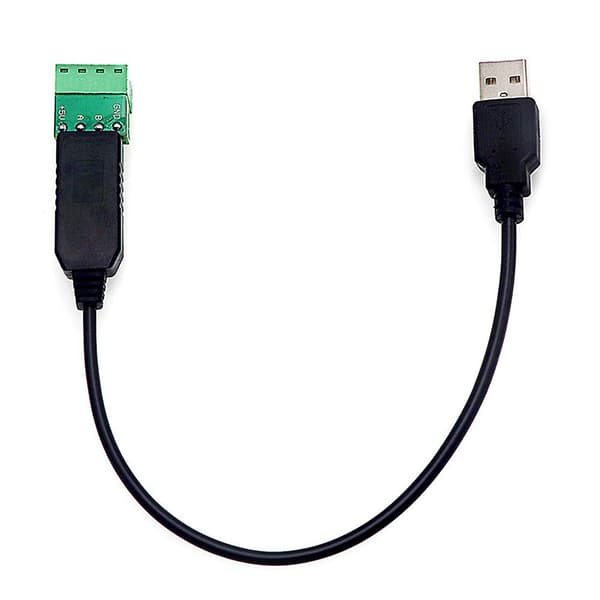 RS485 til USB 485 Konverter Adapter Understøttelse af Win7 XP WIN98 WIN2000 WINXP WIN7 WIN10 VISTA Black