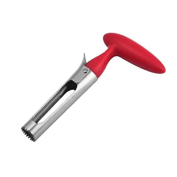 New Stainless Steel Apple Corer Fruit Slicer Multifunctional Vegetable Slicer Pear Core Remover Kitchen Utensil red
