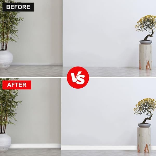 White self-adhesive decorative strips 3m x 4cm, flexible TPE decorative strip, self-adhesive, ceiling strips, self-adhesive corner strip