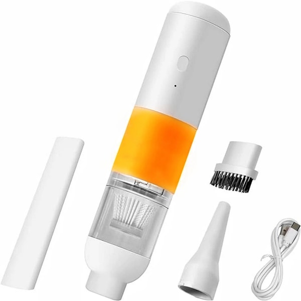 Ledningsfri bilstøvsuger, 120W høj effekt 9000Pa til bil, hjem, køkken (orange)