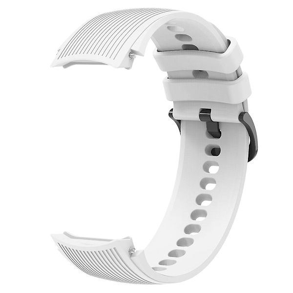 For Oppo Watch X udskiftning blød silikone rem justerbar urrem White