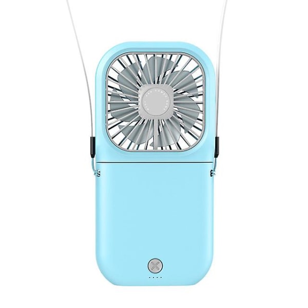 Mini Bærbar Sammenfoldelig Usb Stille Håndholdt Multifunktionel Ladeventilator Blue