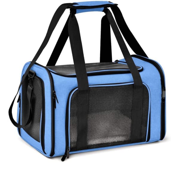 Kæledyrstransporttasker, Bærbare Sammenklappelige Blue 40 X 25 X 25cm, Size M