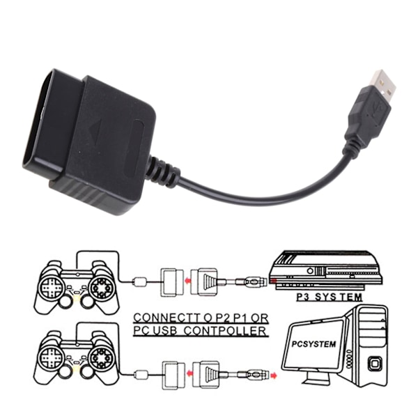 Usb-port spilcontroller-konverter P2 til P3 adapter-konverterkabel