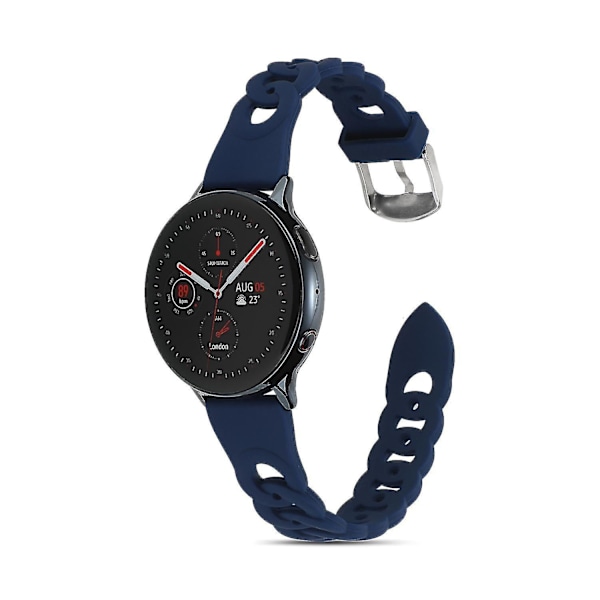 Remme til Samsung Galaxy Watch 5 40mm/44mm/Watch 5 Pro 45mm Cirkel Design Rem til Ur Sport W Blue, Midnight Blue I Samsung Galaxy Watch 5