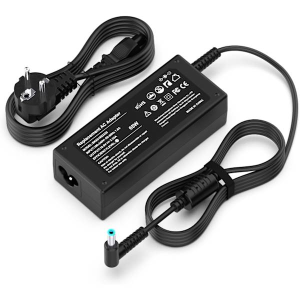 Lader til HP Laptop 65W Pavilion x360 11 13 14 15 17, Elitebook 840 850 Adapter