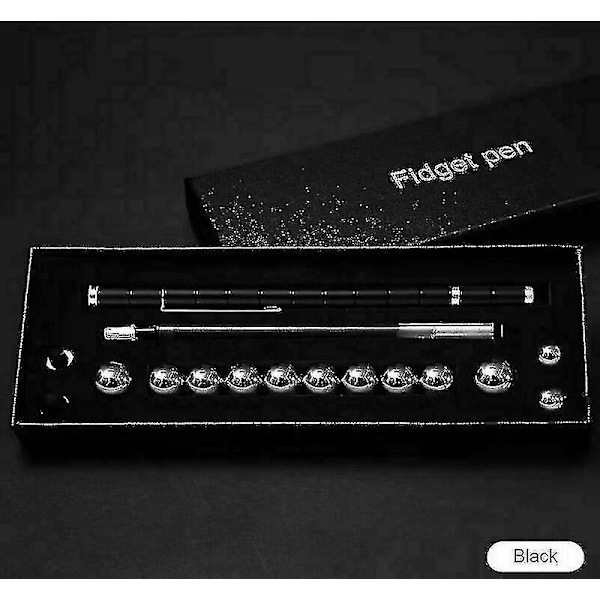 Modular Magnetic Magic Fidget Penna Diy Design Neutral Fun Polar W/ask för presenter Black
