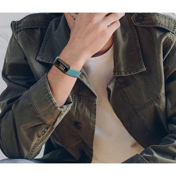 Yhteensopivat rannekkeet Fitbit Inspire 3:lle - Pehmeät silikoniset säädettävät vaihtorannekkeet
