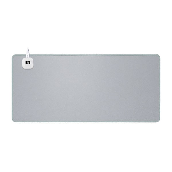Uppvärmd Musmatta för Skrivbord, Snabb Uppvärmning Vattentät Musmatta för Datorbord 80*33Cm Gray