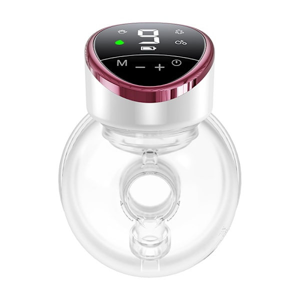 Handsfree Bröstpump Med LED-Display 9 Nivåer Av 4 Arbetslägen Hög Sugkraft Och Låg Ljudnivå Lila