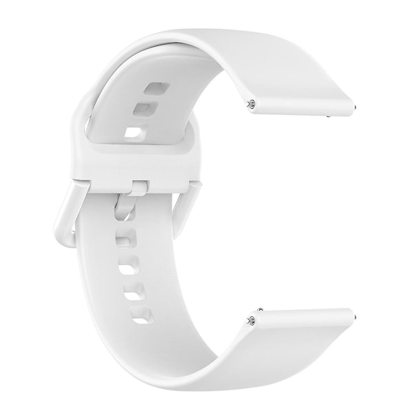 23mm värillinen solki silikoniranneke Fitbit Versa 2 / Versa Lite / Blaze -kelloon, koko: S White