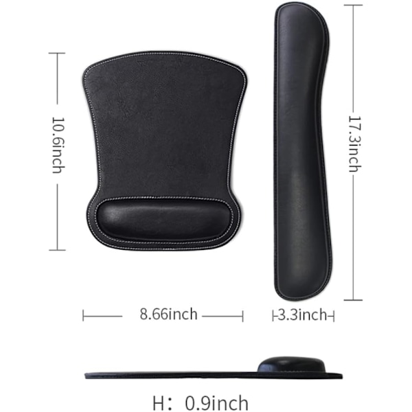Musmattor med handledsstöd och tangentbords handledsstöd set