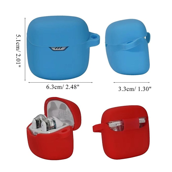 Öronsnäcksfodral Öronsnäcksskal För Tune Flex Öronsnäcksskydd Exakt Utskärning Red