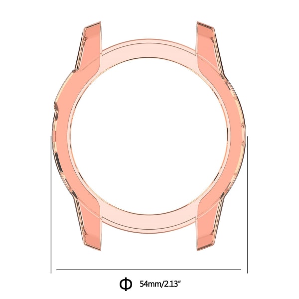 Mjuk TPU skärmskyddshölje för Fenix ​​7X Cover Bumper för Shell Frame Transparent purple