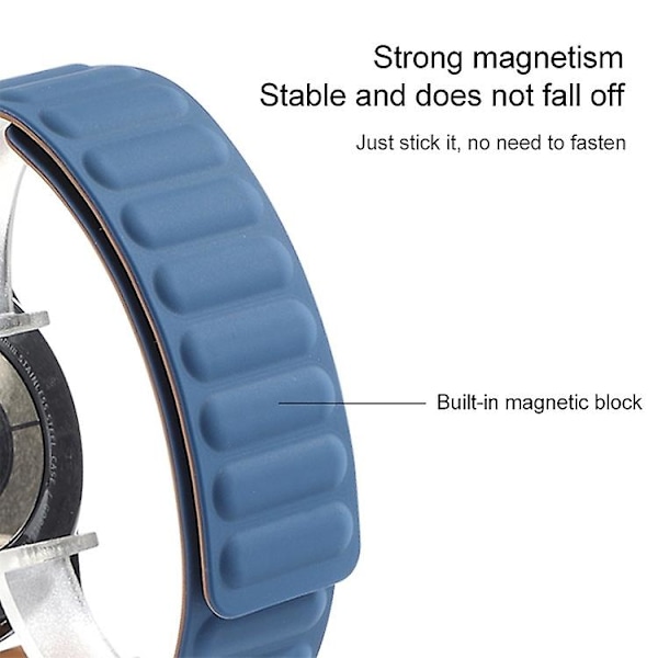 Silikoninen magneettinen ranneke Amazfit GTS 2:lle Khaki