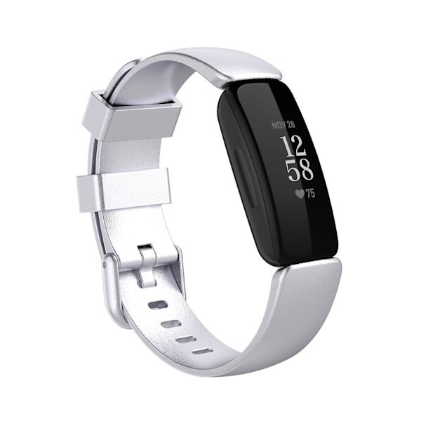 Til Fitbit Inspire 2 TPE-urrem S Silver