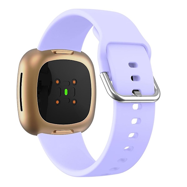 For Fitbit Versa 3 -silikoniranneke Lavender Purple