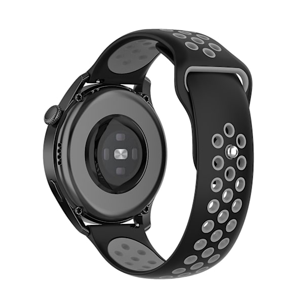 Dubbelfärgat justerbart silikonklockarmband 22 mm för Huawei Watch 3/Watch 3 Pro/Teal Multicolor A