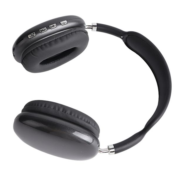 Trådlöst Bluetooth-headset Bluetooth 5.0 och EDR Stereo Brusreducerande Lättvikts Fällbart Bluetooth-hörlurar Svart Typ 1