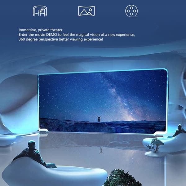 Virtual Reality-briller - For smarttelefoner 4,7-6,1 tommer, anti-blått lys for Galaxy, iOS, Android