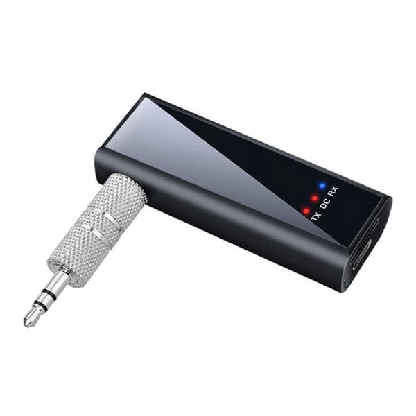 Bluetooth 5.4 Audio Transmitter 3.5 mm Aux Stereo Musik Trådløs Adapter