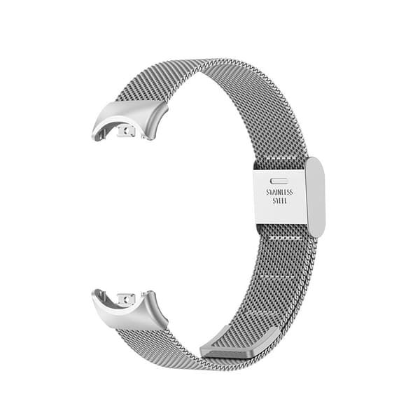 Armbånd til Xiaomi Mi Band 8/9 Milan Håndledd Metallspenne (Sølv)