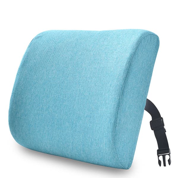 Svankstödskudde, Halkfri Andningsbar Memory Foam (Bomullslinne, Himmelblå)