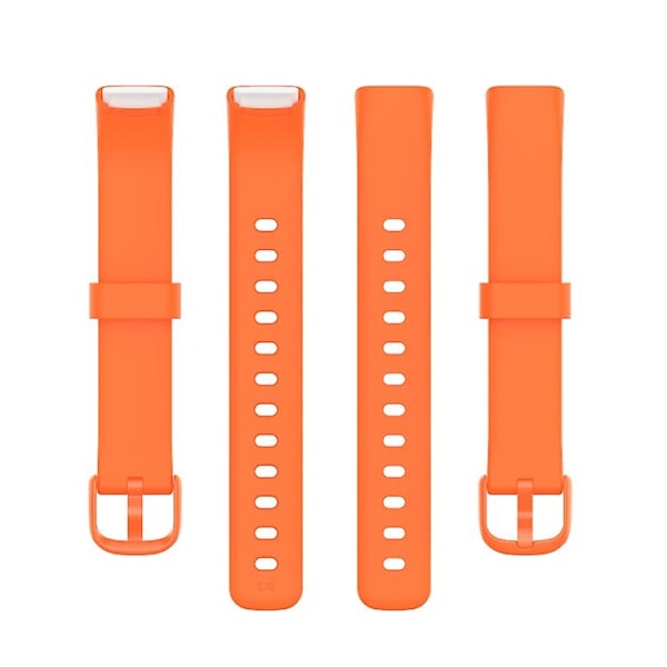 Til Fitbit Luxe Silicone Color Buckle Watch Band XMK Orange