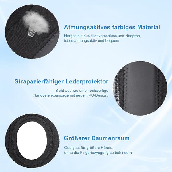 Håndledsbind, med metalskinne, venstre (håndomkreds 20-27 cm)