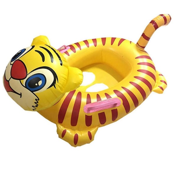 Lasten uimaympyrä eläinten huviveneen istuinrengas PVC puhallettava paksuus Tiger