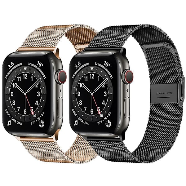 Milanese Loop Strap Til Apple Watch Ultra Band 44mm 40mm 45mm 41mm 49mm 42mm 38mm 44 Mm Correa Armbånd Iwatch Series 3 6 Se 7 8 42mm 44mm 45mm 49mm Spearmint