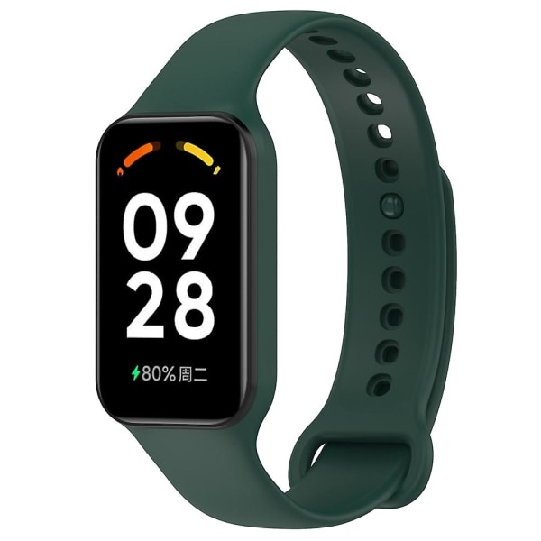 Silikonintegrert klokkerem for Redmi Band 2 Dark Green