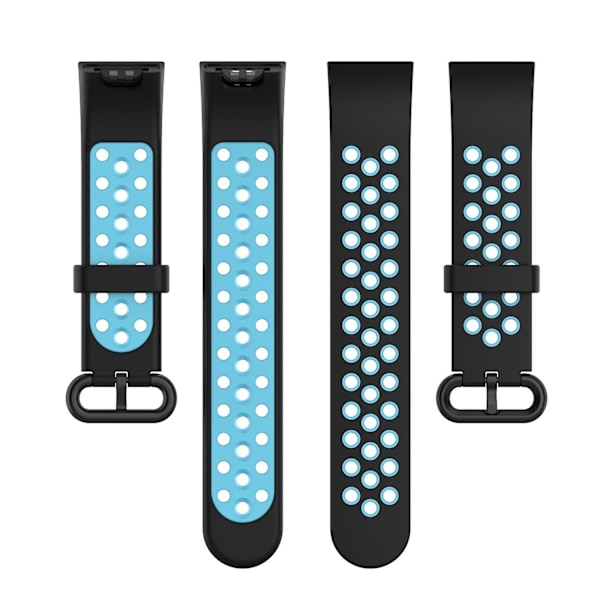 Dual-Color Hollow Silicone Watchband Rem til Xiaomi Redmi Watch 2 I Other Xiaomi Models