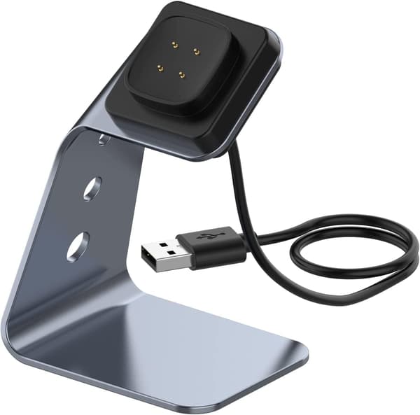 For Fitbit Sense/Sense 2/Versa 3/Versa 4 opladerbase