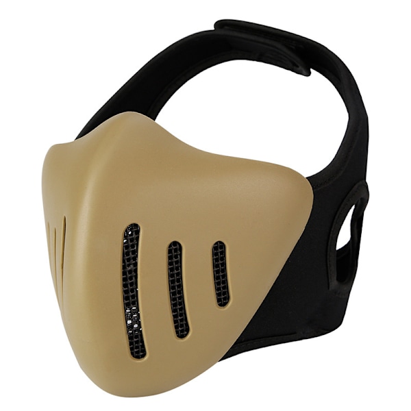 Cyklist Halvansiktsmask med Metallnät (Lera)