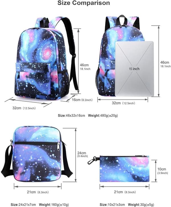 Cr7 Jalkapalloreppu, Eväslaukulla Ja Penaalilla, 3 Kpl:n Setti Style 3