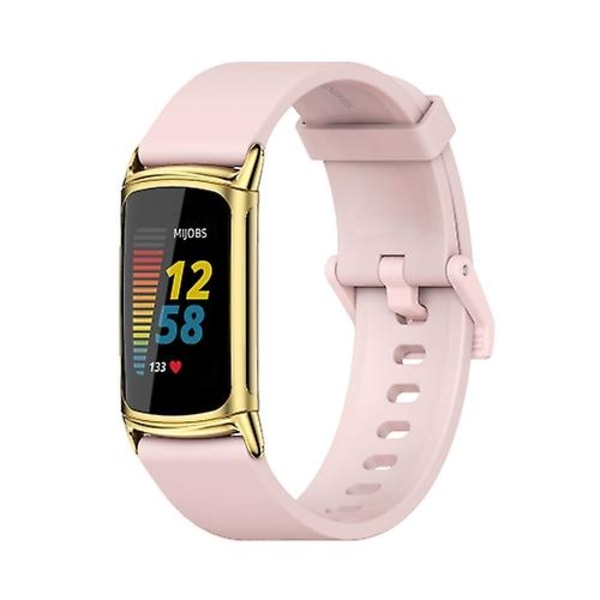 Fitbit Charge 5 Mijobs -pehmeä watch FNH Pink-Gold