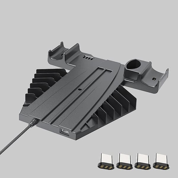 For Trådløs Kontroller Dobbel Lader Med Led Indikator Usb Lading