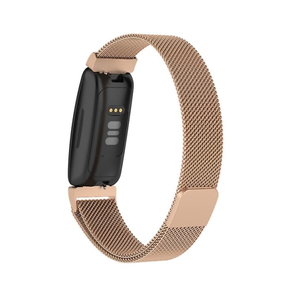 För Fitbit Inspire 2 Milanese Watch Band UDD Rose Gold