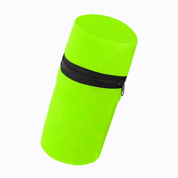 Løpeveske med høy elastisitet og glidelås (fluorescerende grønn)