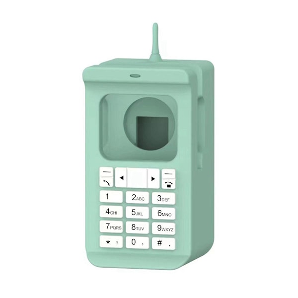 Silikone Dock Desktop Holder til Oplader Stand Retro Computer Mønster Opladningsbase-A