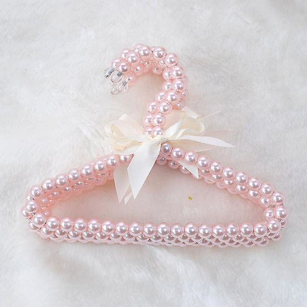 5kpl/ set Baby Kids Pet Pearl Muoviripustin Lemmikkikoiran miniripustin White