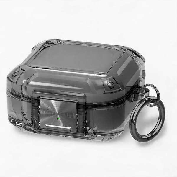 Etui til Samsung Galaxy Buds 2 Pro, klart etui med lås (sort) Black