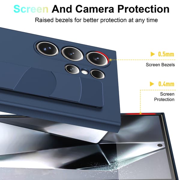 Etui til Samsung Galaxy S24, flytende silikon med stropp (hvit)