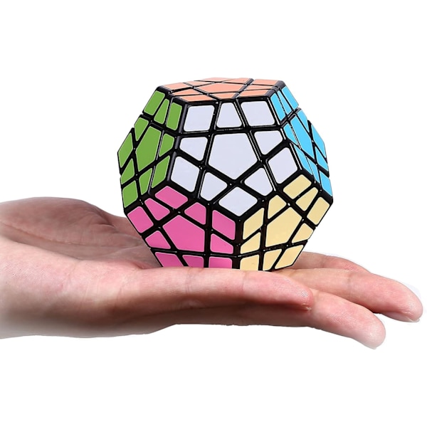3X3 Megaminx Nopeuskuutio Puzzlelelu, Musta